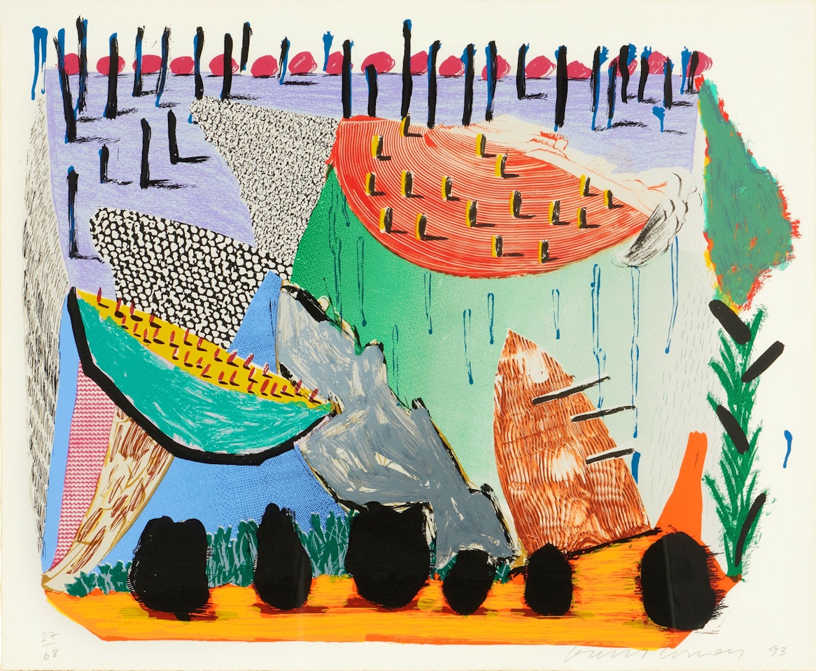 Slow Rise, from Some New Prints (M.C.A.T. 342) by David Hockney