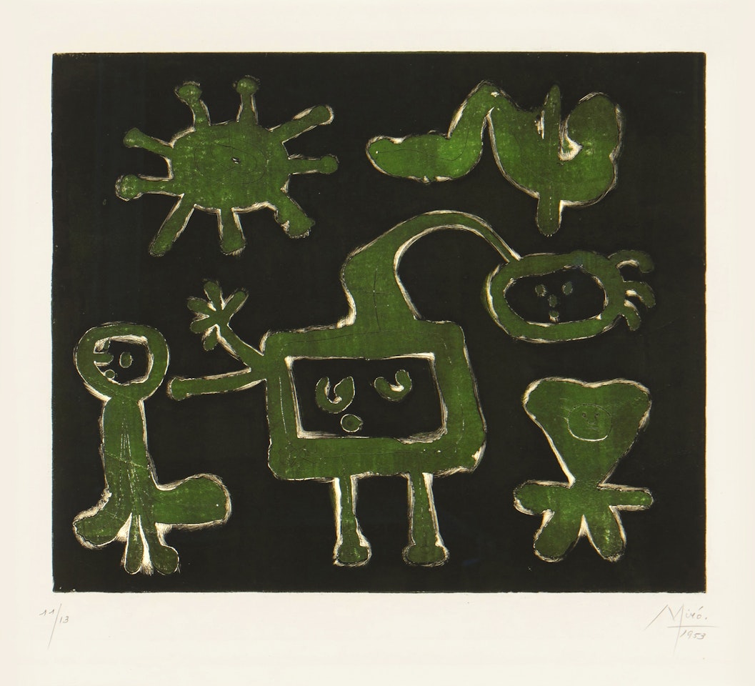 Série I: one plate (Dupin 82) by Joan Miró