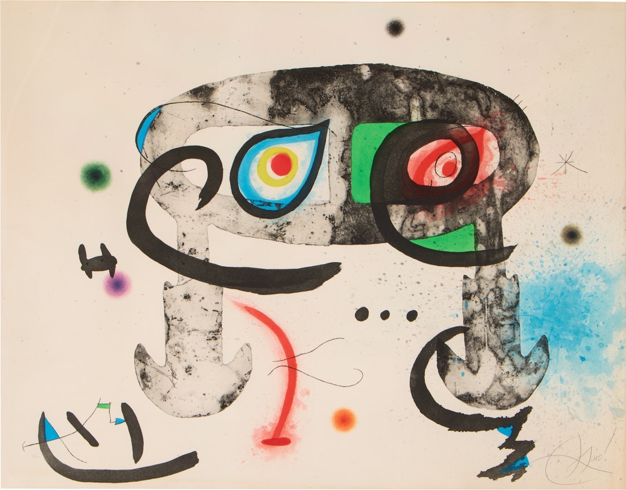 Le Hibou blasphémateur (Dupin 759) by Joan Miró
