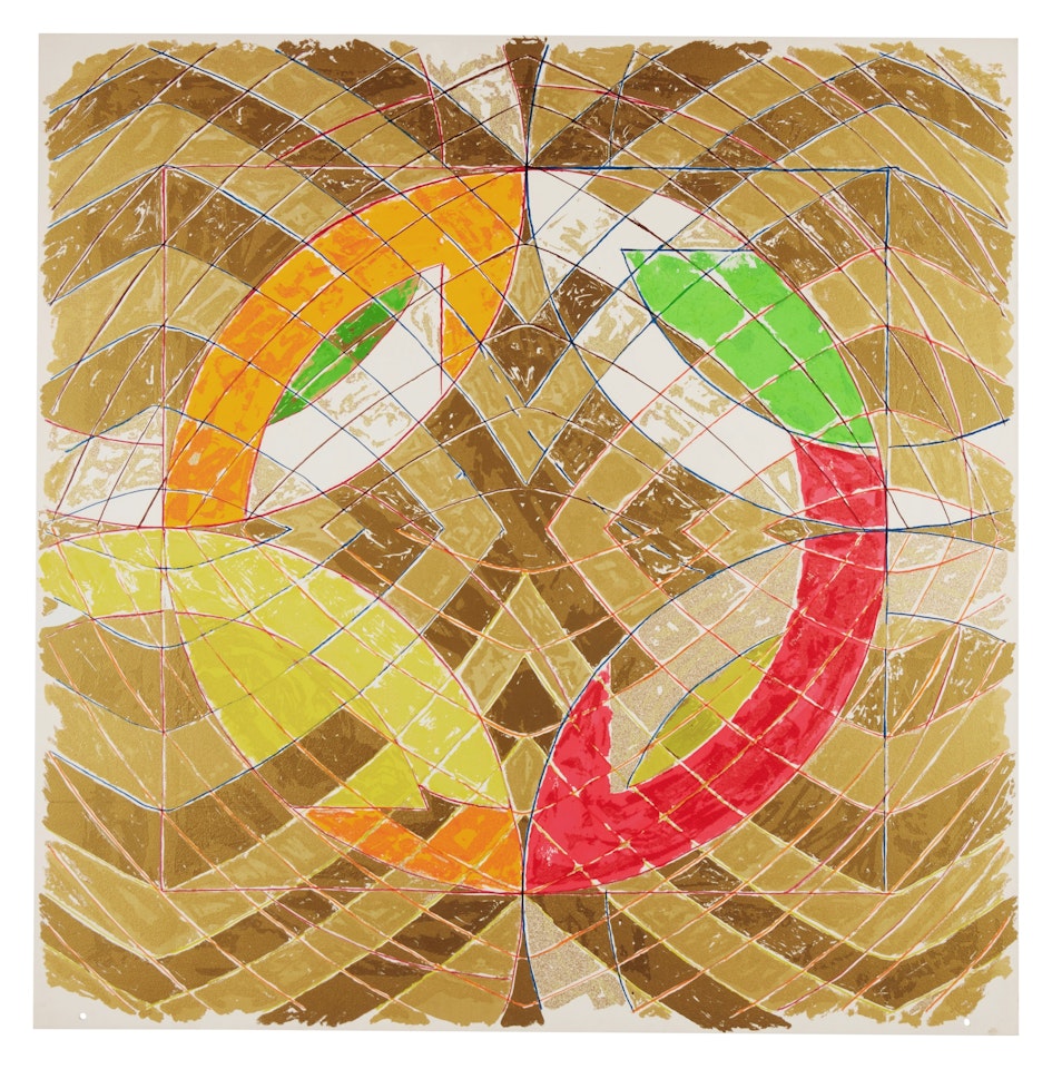Polar Co-ordinates VI, from Polar Co-ordinates for Ronnie Peterson (see Axsom 124) by Frank Stella