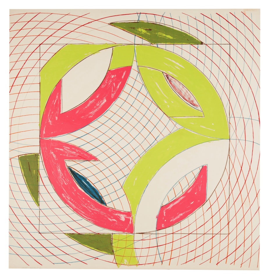 Polar Co-ordinates II, from Polar Co-ordinates for Ronnie Peterson (see Axsom 120) by Frank Stella