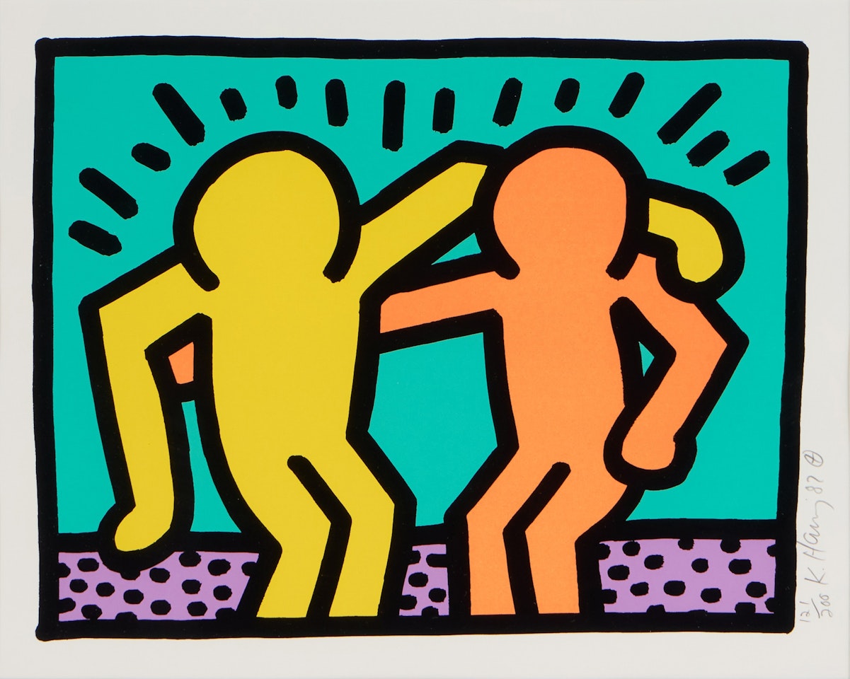 Pop Shop I: One Plate (Littman p. 82) by Keith Haring