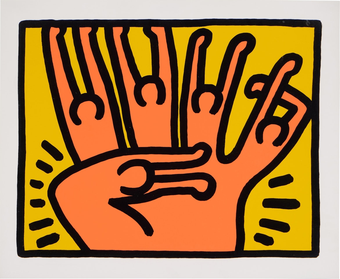 Pop Shop VI: One Plate (Littmann p. 151) by Keith Haring