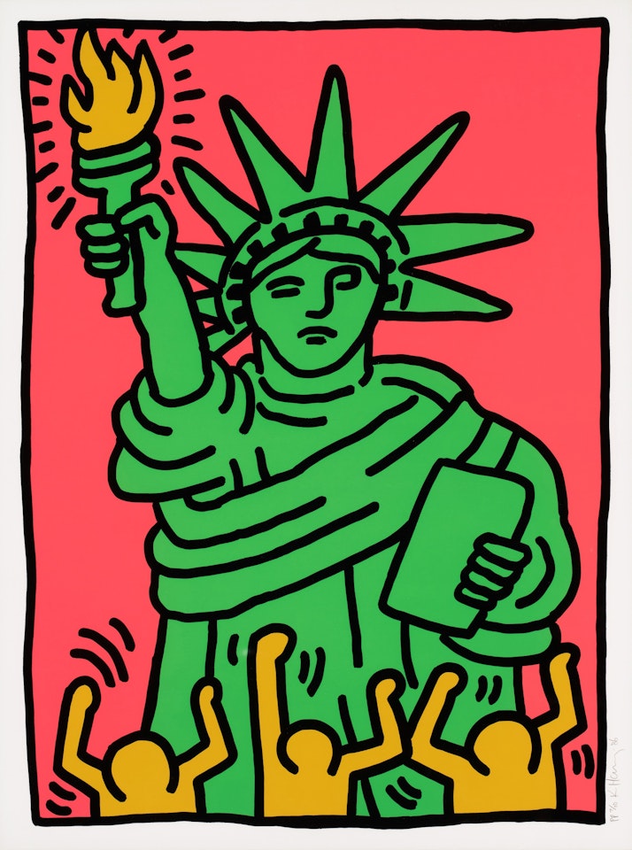 Statue of Liberty (Littmann p. 63) by Keith Haring