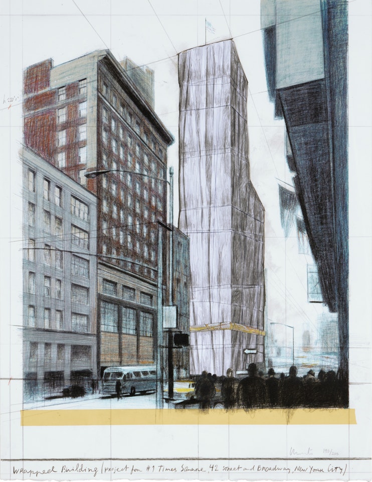 Wrapped Project for #1 Times Square (Schellmann 187) by Christo