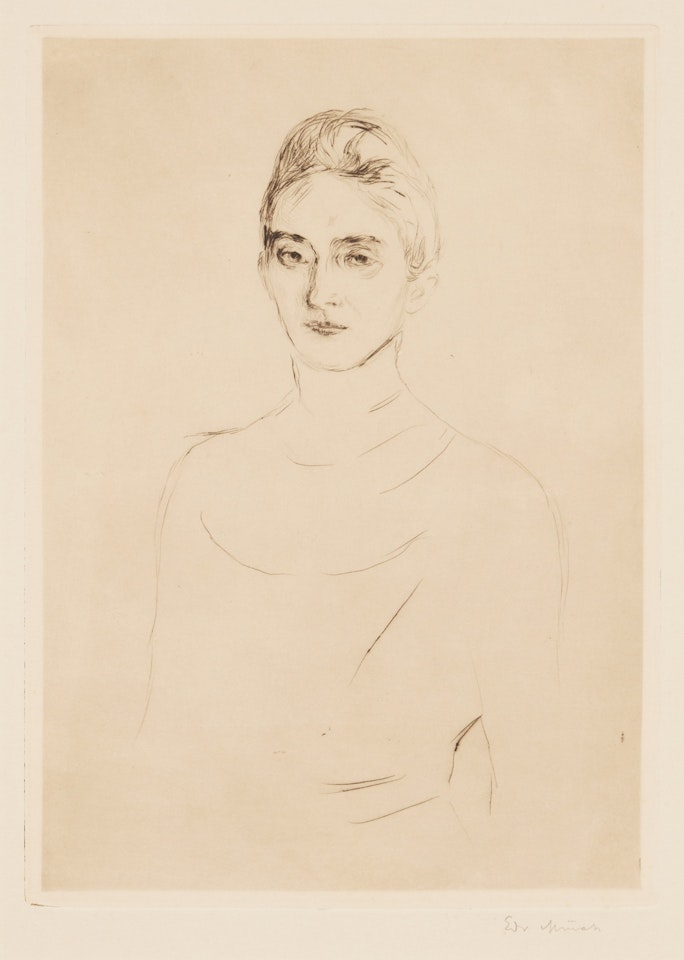 Mrs. Marie Linde (not in Schiefler; Woll 225) by Edvard Munch