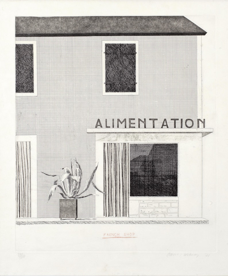 French Shop by David Hockney