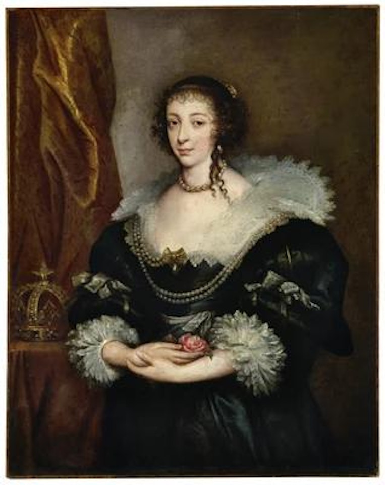 Portrait of Queen Henrietta Maria (1609-1669), three-quarter-length by Anthony van Dyck