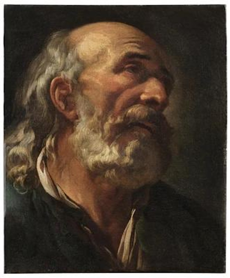 Head of a bearded man by Ubaldo Gandolfi