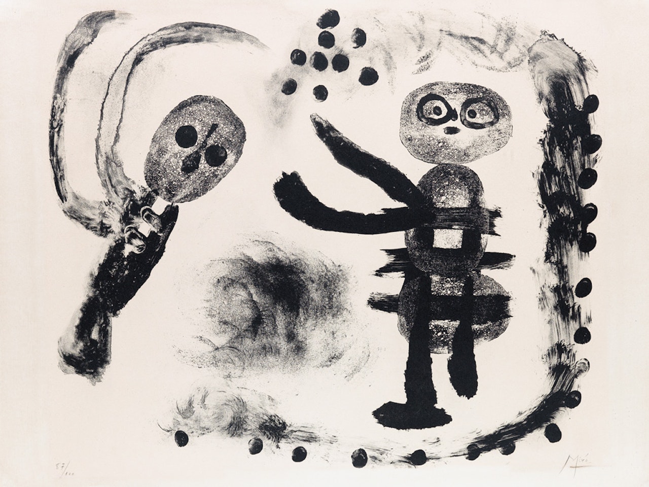 Petite fille au bois by Joan Miró