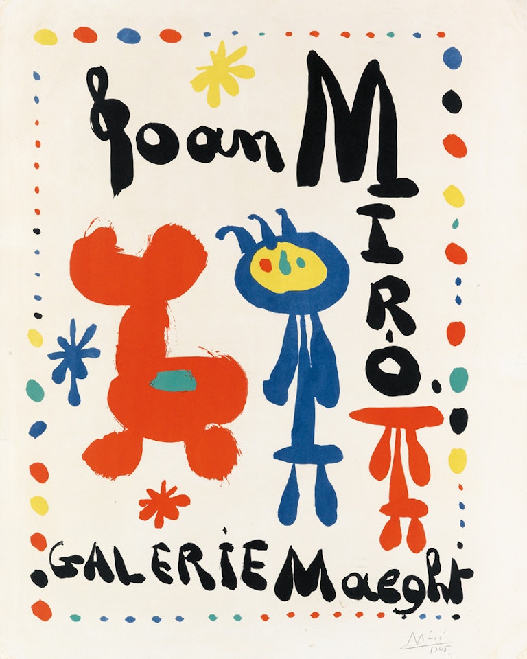 Galerie Maeght Exhibition 1948 by Joan Miró