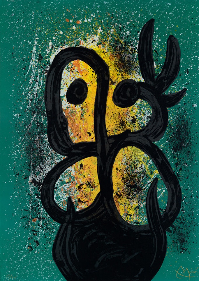 Femme avec une Colombe by Joan Miró