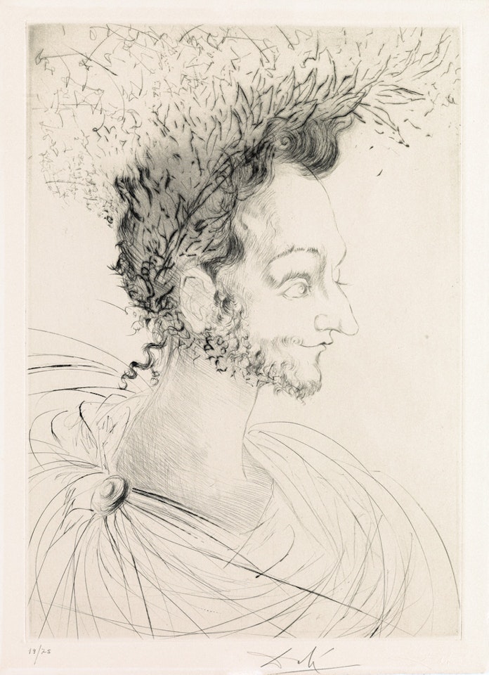 Portrait de Ronsard by Salvador Dali