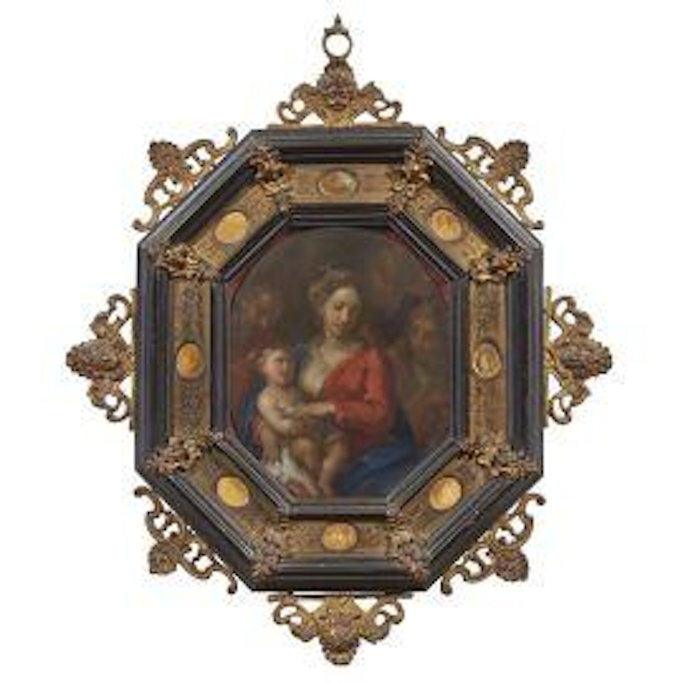 MADONNA WITH CHILD AND SAINTS by Italian School