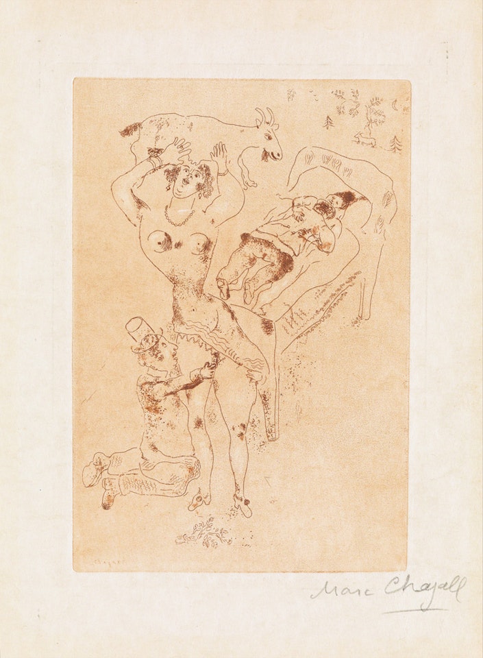 Die Wollust, III by Marc Chagall