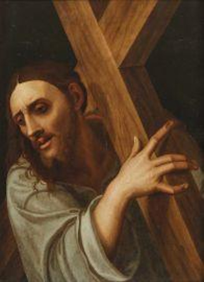 CHRIST CARRYING THE CROSS by Spanish School