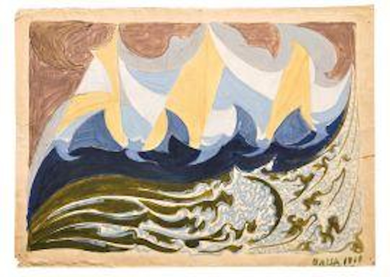 FUTURLIBECCIATA (recto) by Giacomo Balla