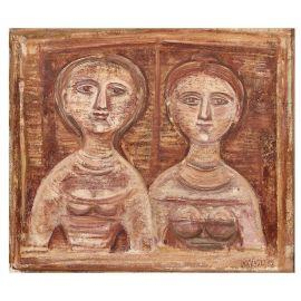 Two figures by Massimo Campigli