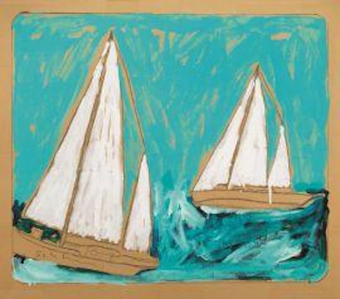 The regatta by Mario Schifano