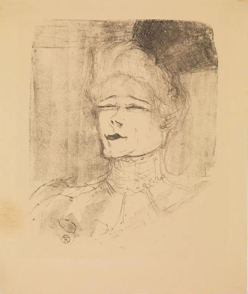 JEANNE GRANIER by Henri de Toulouse-Lautrec