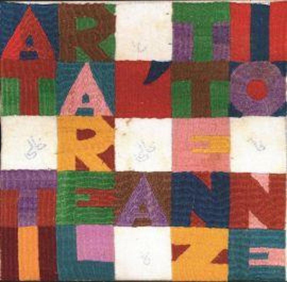 Attract attention by Alighiero Boetti