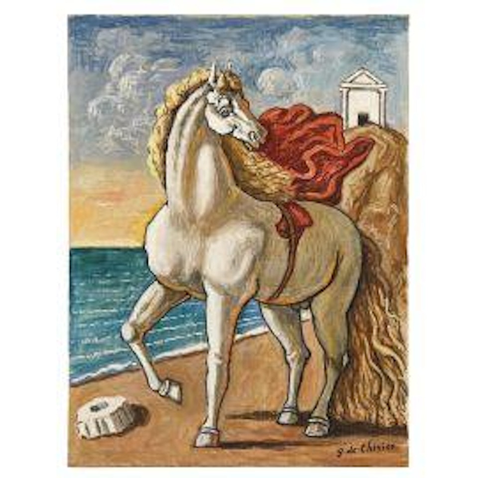 Horse waiting by Giorgio de Chirico
