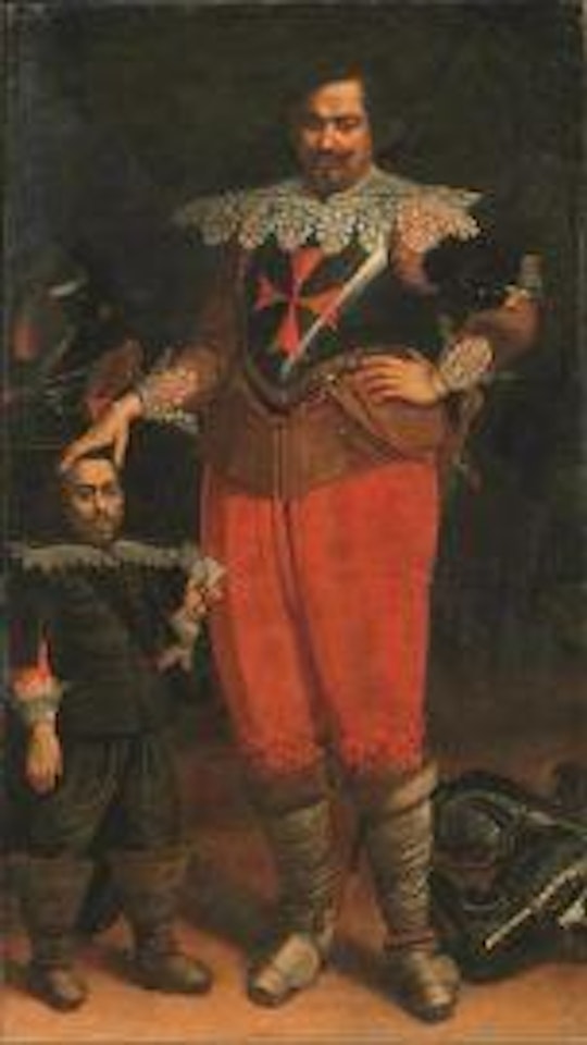 Knight of santo stefano with a dwarf by Florentine School