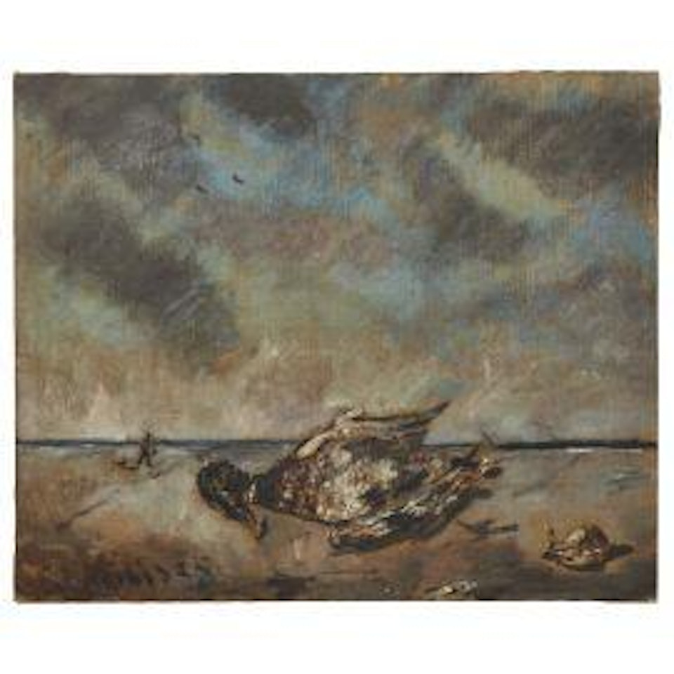 Still life with duck by Filippo de Pisis