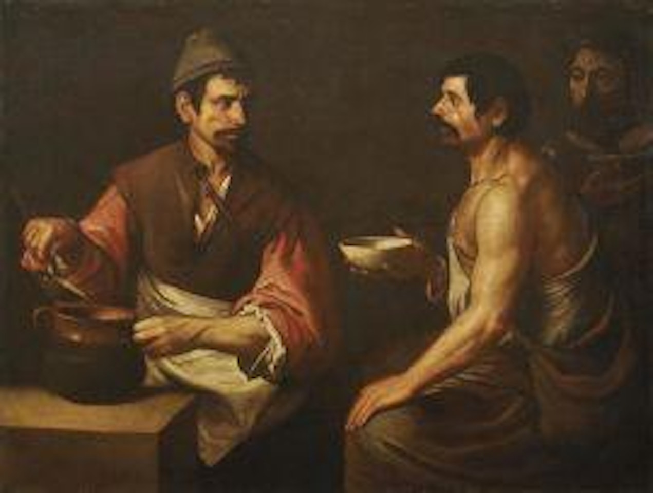 FEEDING THE POOR by Spanish School