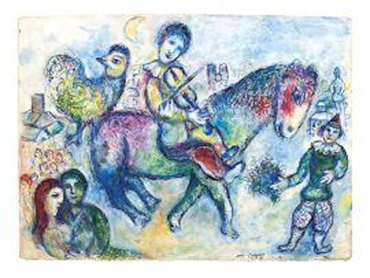 MUSICIEN VOYAGEUR by Marc Chagall