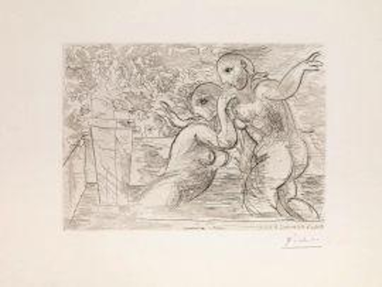 LES BAIGNEUSES SURPRISES by Pablo Picasso