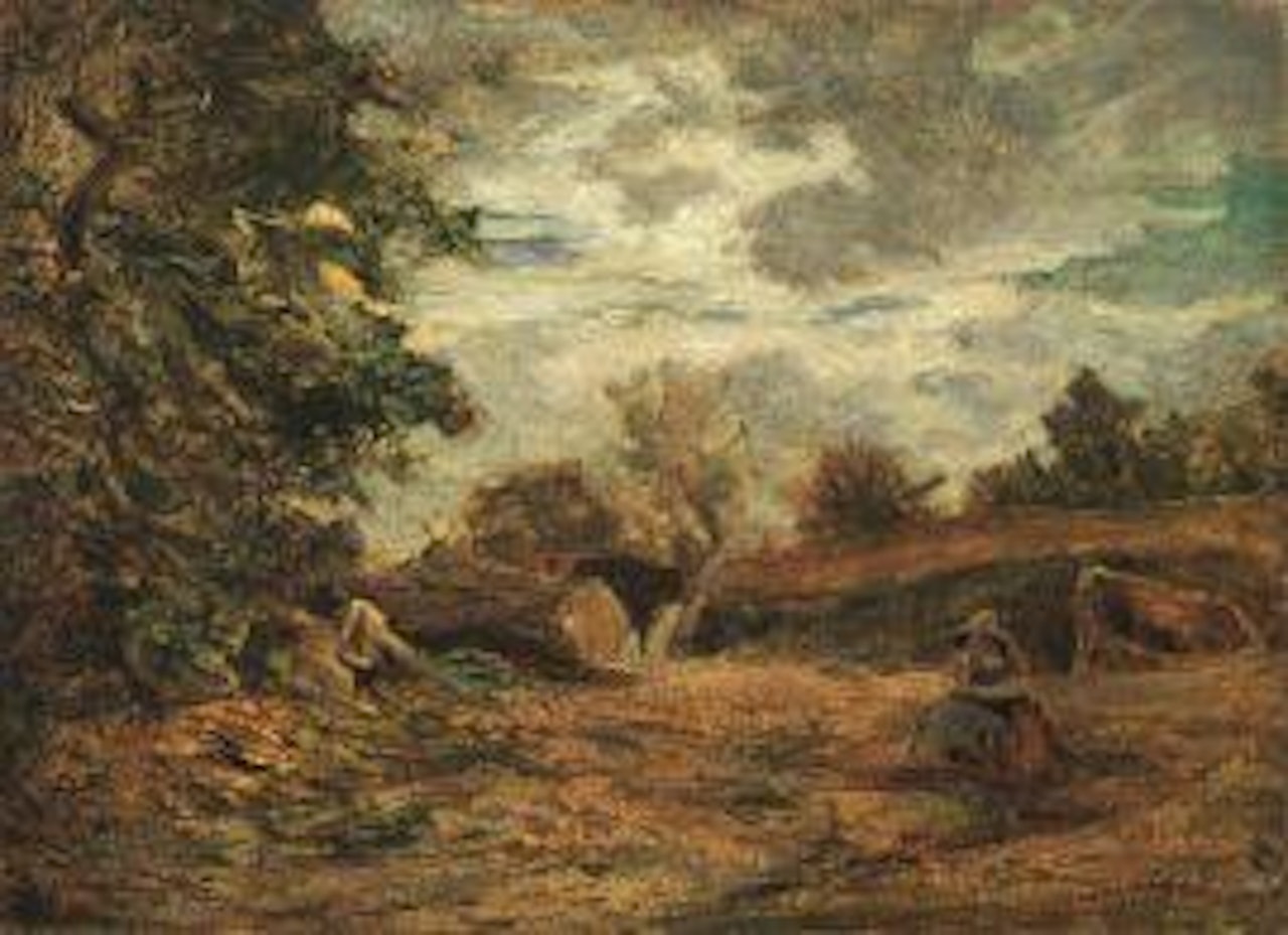 PASTURE AT CREYS by Antonio Fontanesi