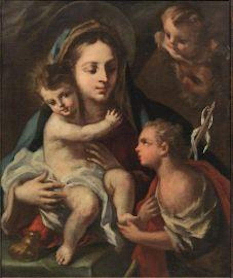 Madonna with Child and San Giovannino by Neapolitan School
