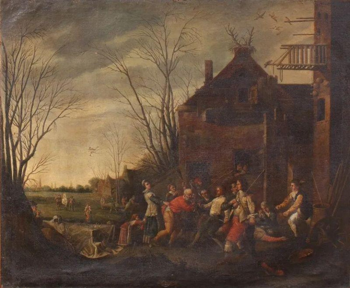 BRIGHT SCENE by Flemish School