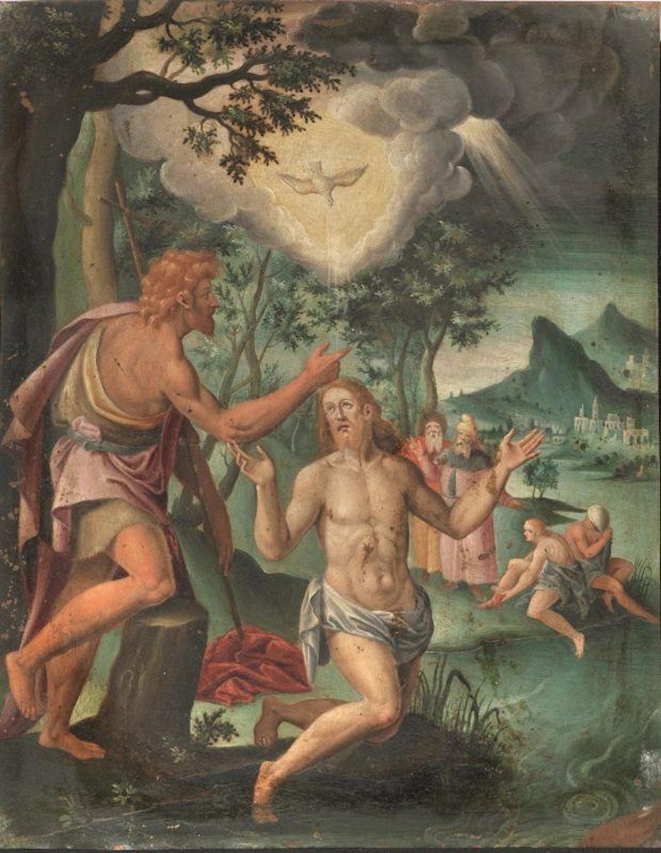 BAPTISM OF CHRIST by Flemish School