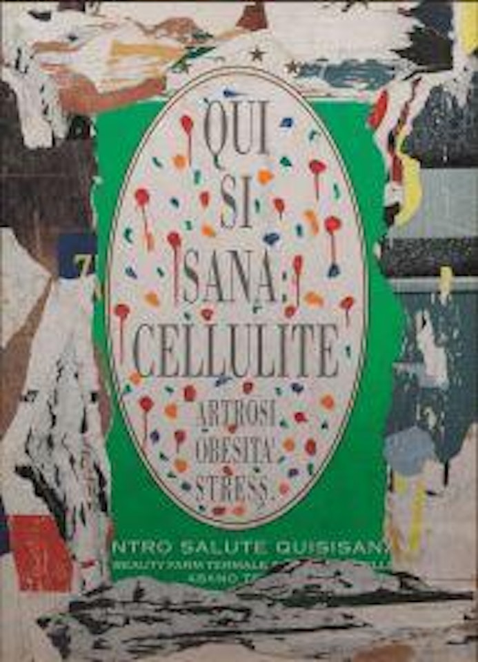 Without title by Mimmo Rotella