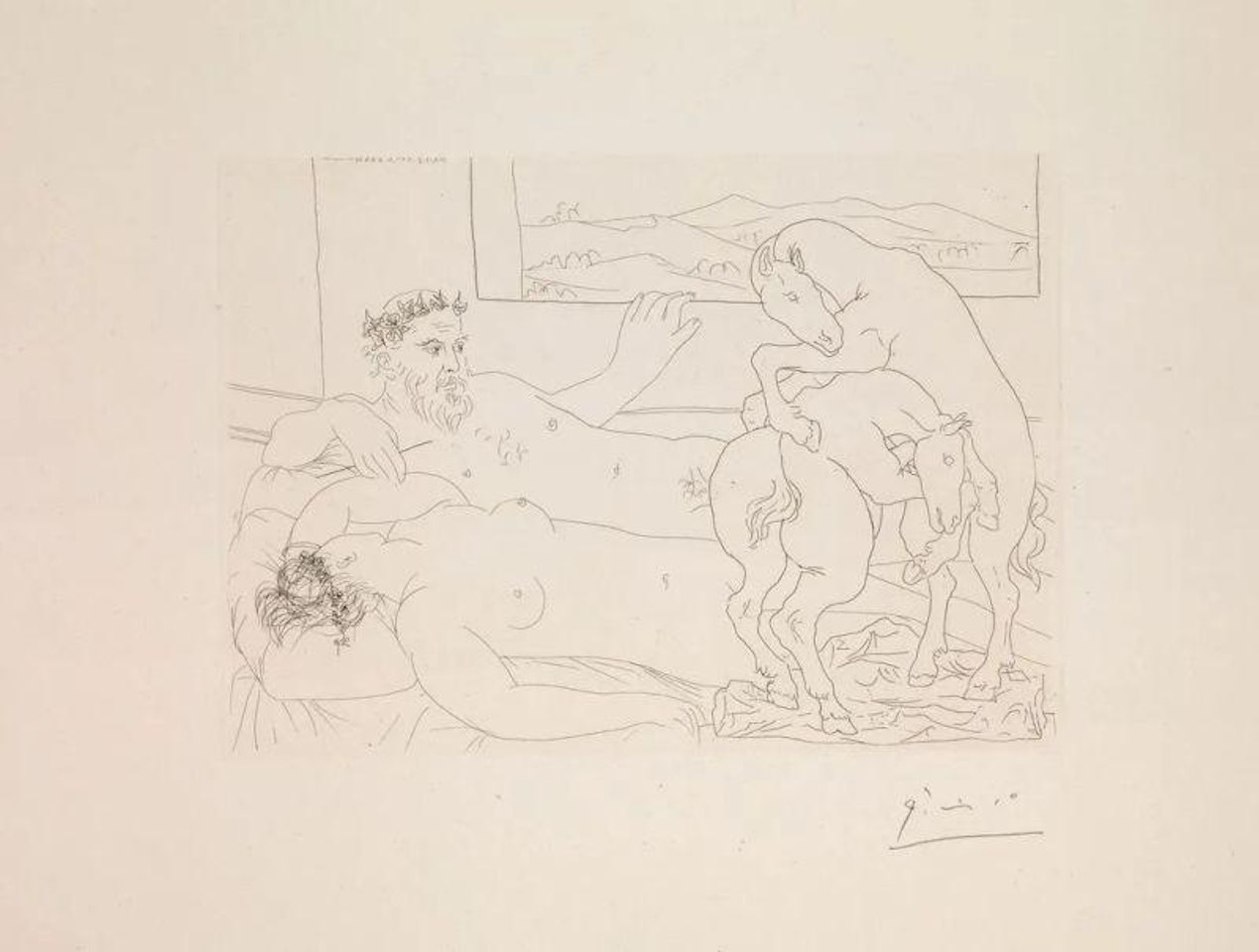 Le Repos du Sculpteur III by Pablo Picasso