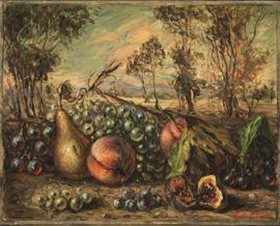 Silent Life - Fruit in the Landscape by Giorgio de Chirico