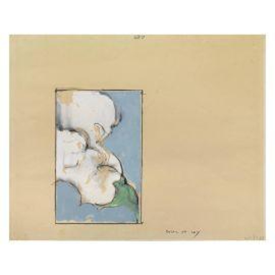 Detail of sky by Mario Schifano