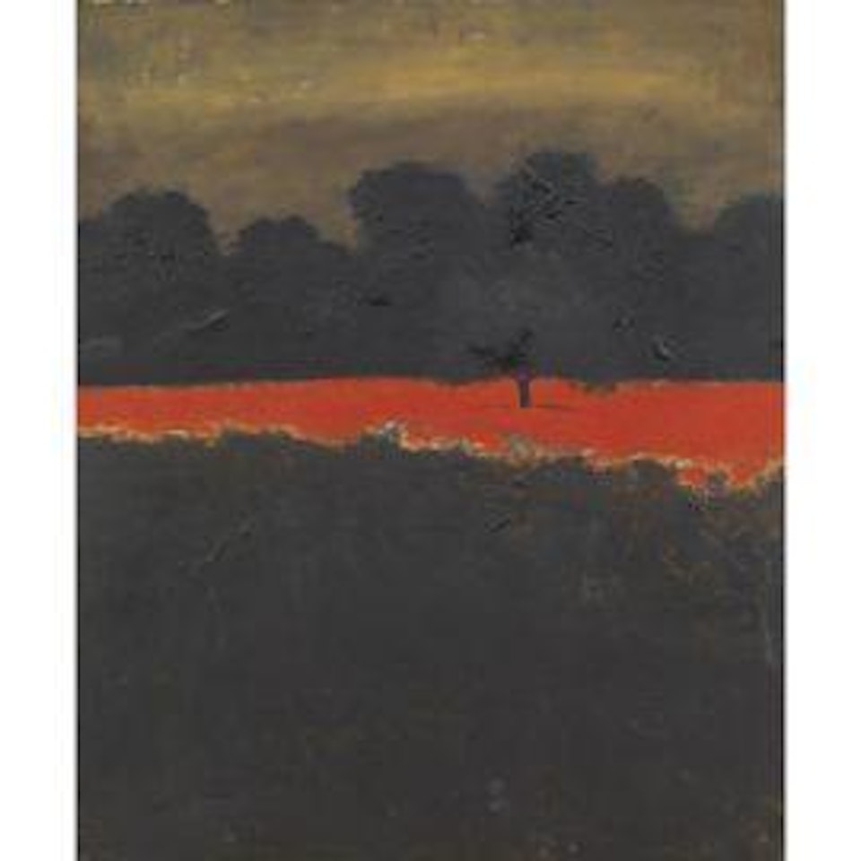 Poppies on the edges of the Versiliana by Carlo Mattioli