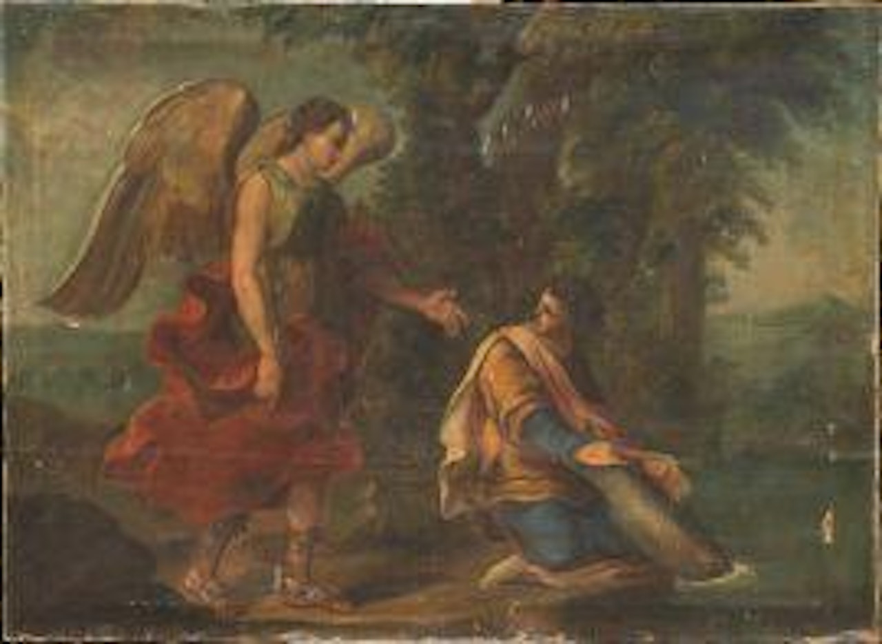 TOBIAS AND THE ANGEL by Roman School