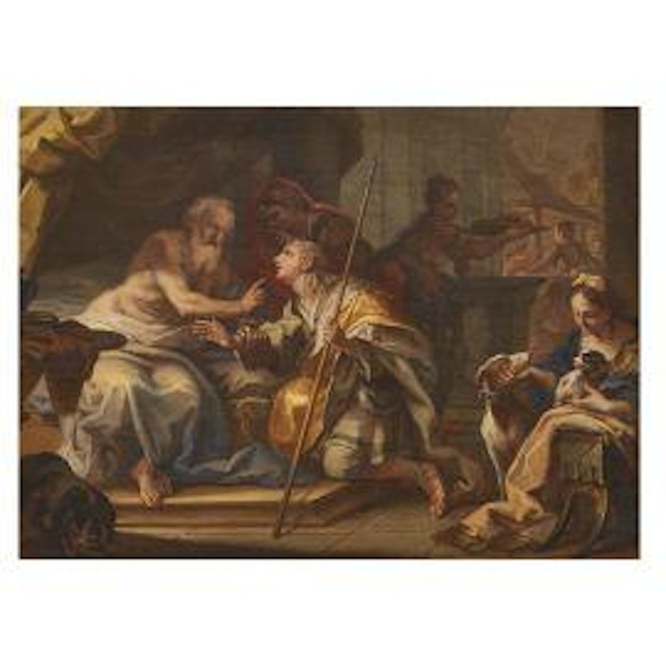 ISAAC BLESSING JACOB by Roman School
