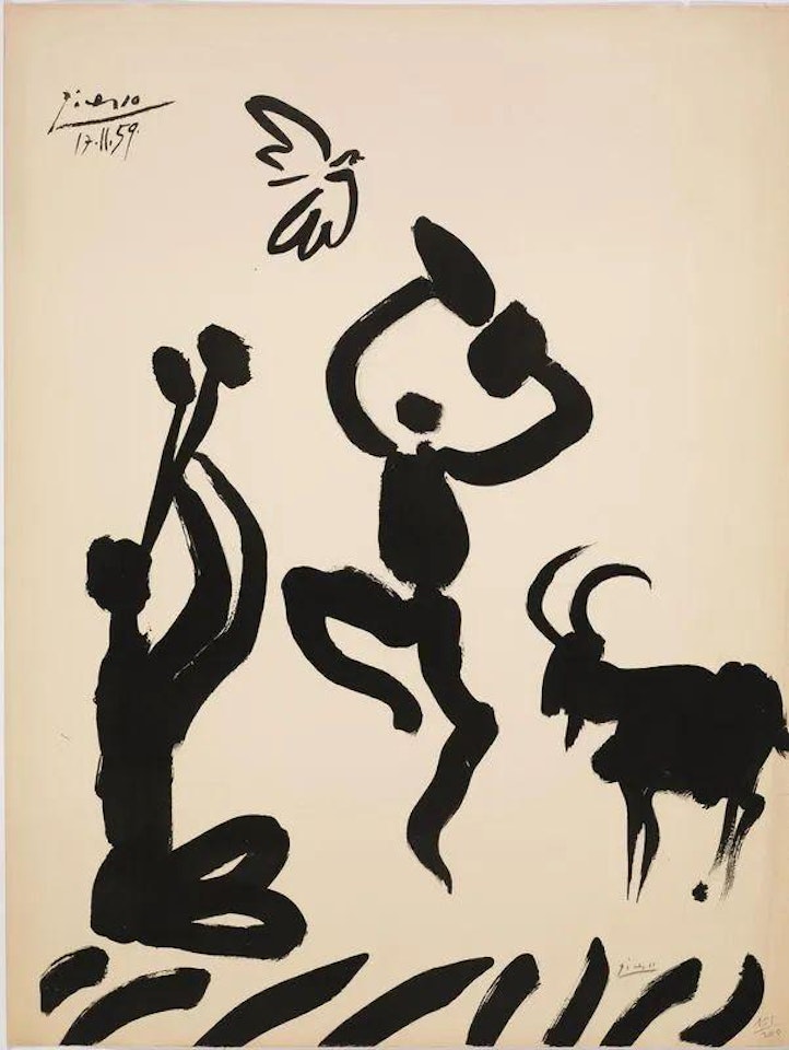 JOUEURS DE FLUTE by Pablo Picasso