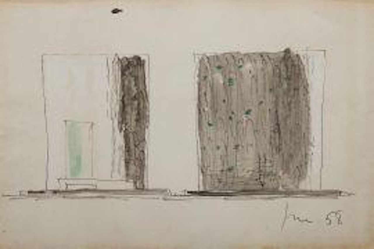Study for the Melandri Chapel by Lucio Fontana