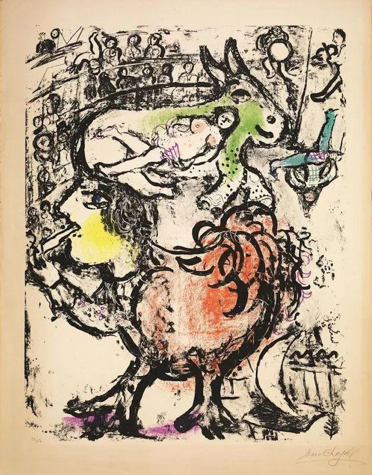 PIROUETTE AU CIRQUE by Marc Chagall