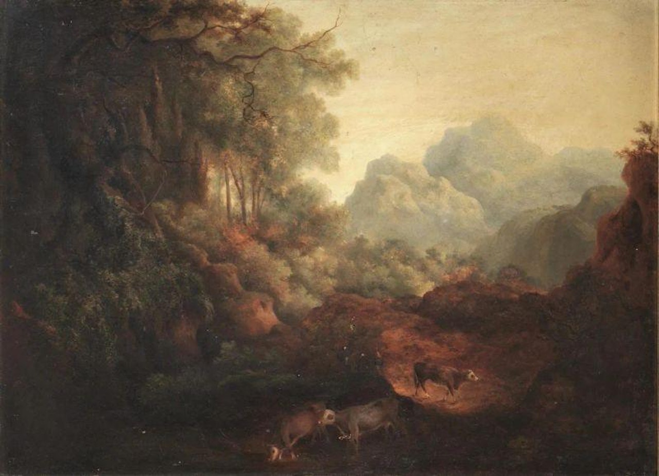 SPANISH LANDSCAPE by English School