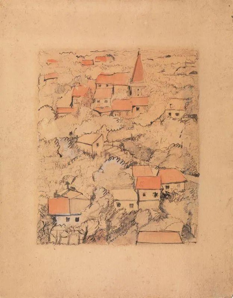FRENCH LANDSCAPE by Marino Marini