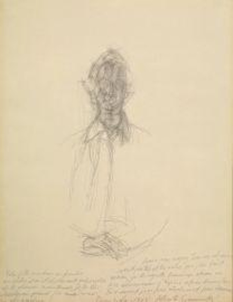 Man"s portrait by Alberto Giacometti