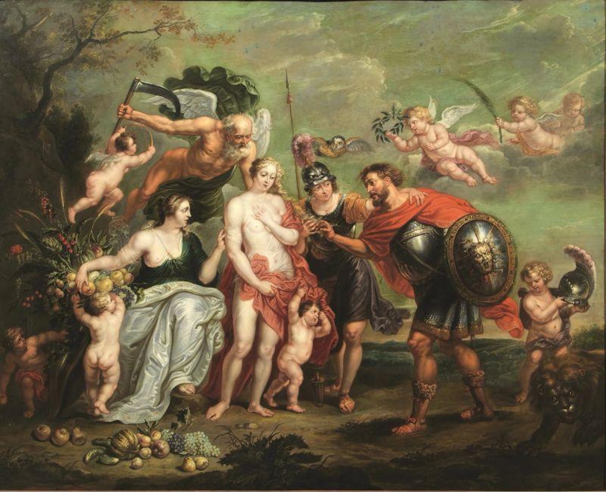THE VICTORIOUS HERO SEES THE OPPORTUNITY TO MAKE PEACE by Flemish School