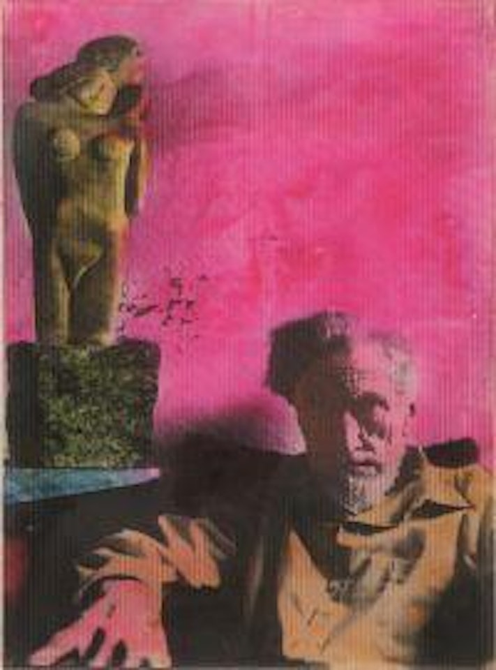 Ezra Pound and Brancusi statues by Mario Schifano